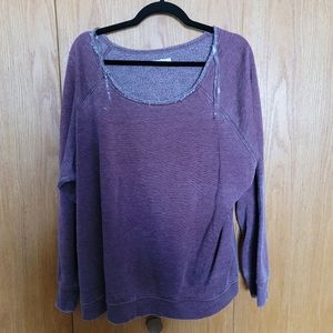 Off shoulder sweatshirt